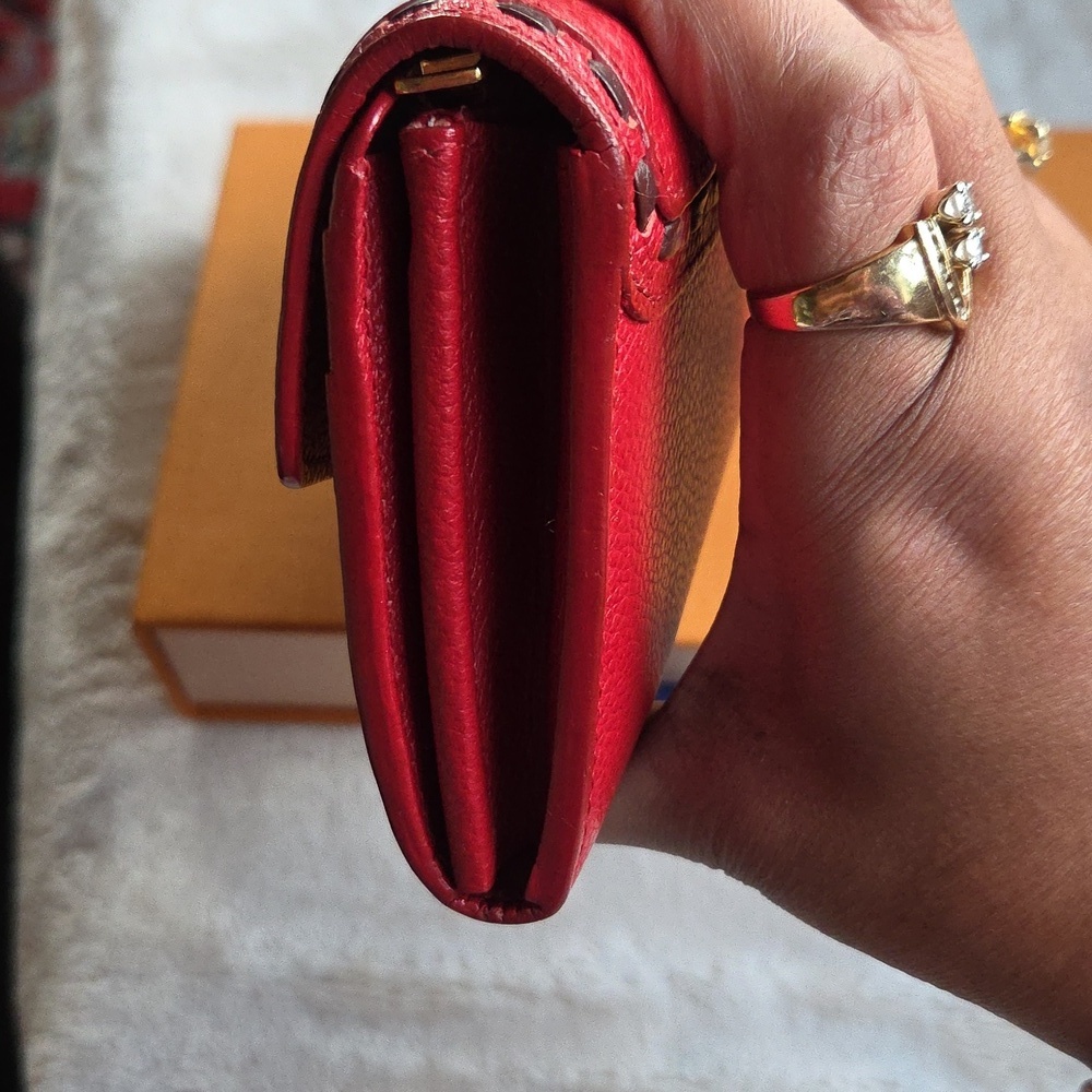 Louis‎ Vuitton Empreinte Red Leather Wallet - Picture 6 of 8